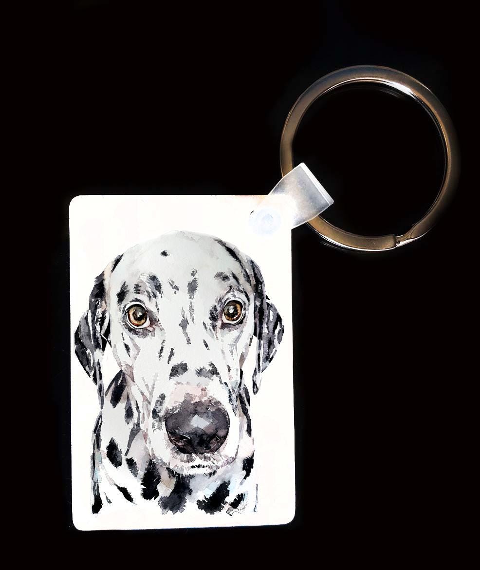 Dalmatian Keyring | Dog Gift | Multiple Designs | EdsWatercolours