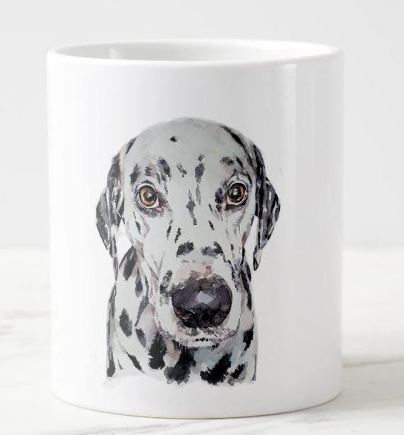 Dalmatian Mug (Assorted) | Fine Bone China 10oz & Ceramic 15oz | Dog Lover Gift | Edswatercolours