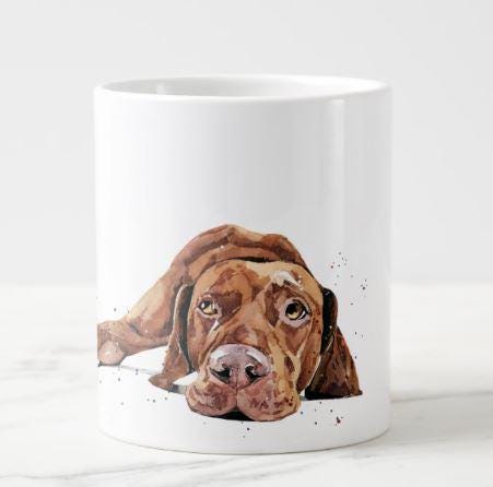 Vizsla Mug (Assorted) | Fine Bone China 10oz & Ceramic 15oz | Dog Lover Gift | Edswatercolours