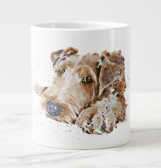 Irish Terrier Version II Ceramic Mug 15oz | Dog Lover Gift | Edswatercolours