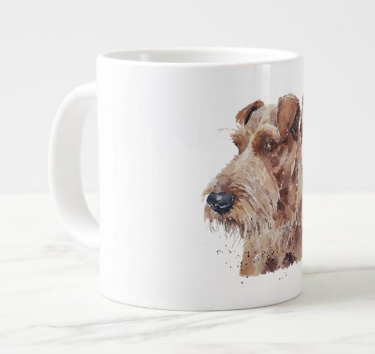 Irish Terrier Version III Ceramic Mug 15oz | Dog Lover Gift | Edswatercolours