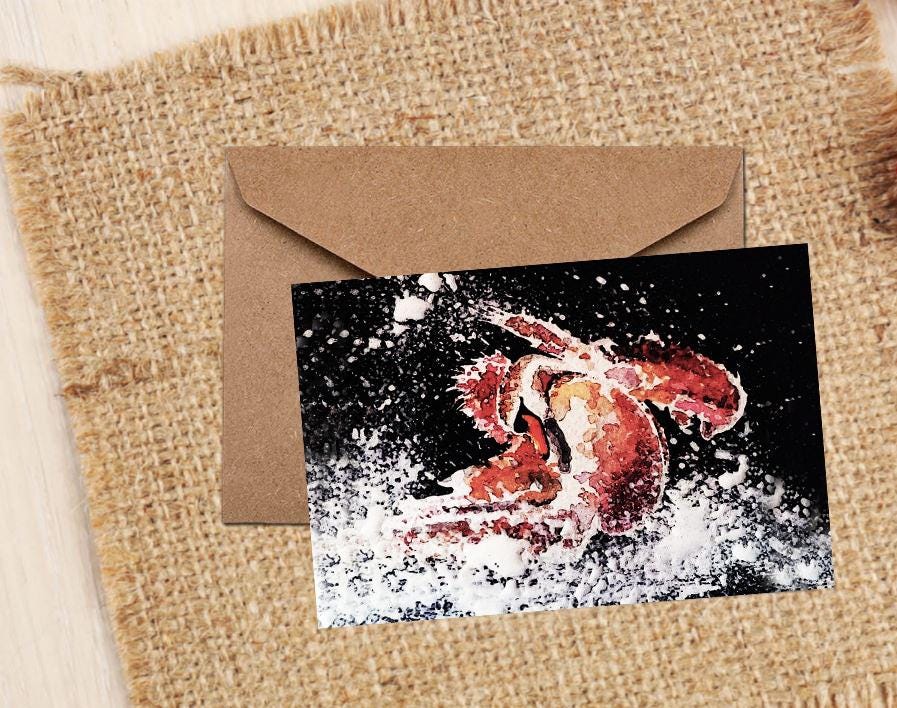 Swan Greeting Card | Wildlife Gift | Edswatercolours