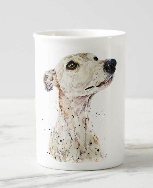 Fawn Whippet Windsor Fine Bone China Mug 10oz | Dog Lover Gift | Edswatercolours