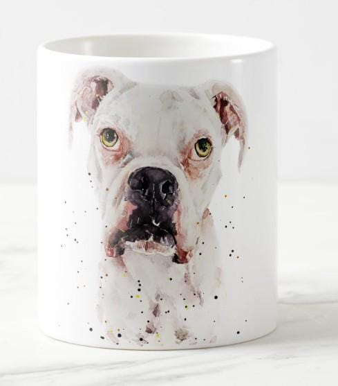 White German Boxer Mug (Assorted) | Fine Bone China 10oz & Ceramic 15oz | Dog Lover Gift | Edswatercolours