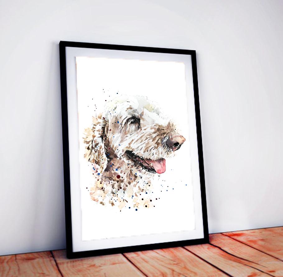 Labradoodle III | Original Watercolour | Dog Lover Gift | Edswatercolours
