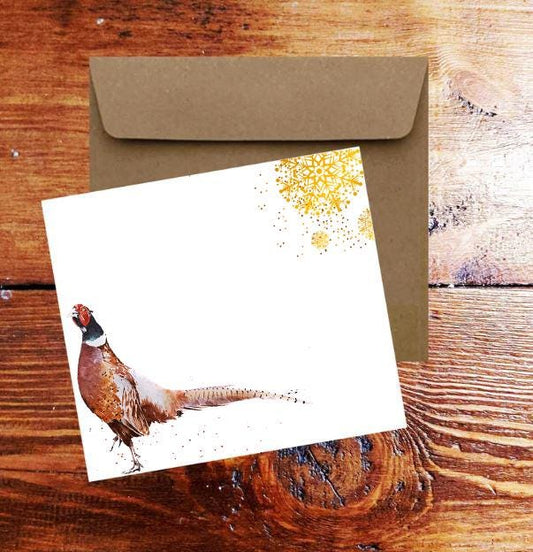 Pheasant Christmas Card | Country Sports Gift | Edswatercolours