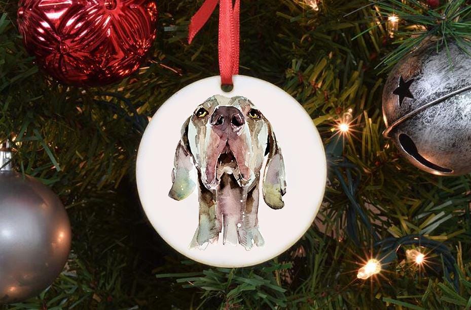 Weimaraner Christmas Ornament | Dog Lover Gift | Edswatercolours