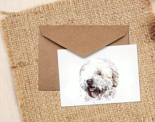 Lagotto Romagnolo Greeting Card | Dog Lover Gift | Edswatercolours