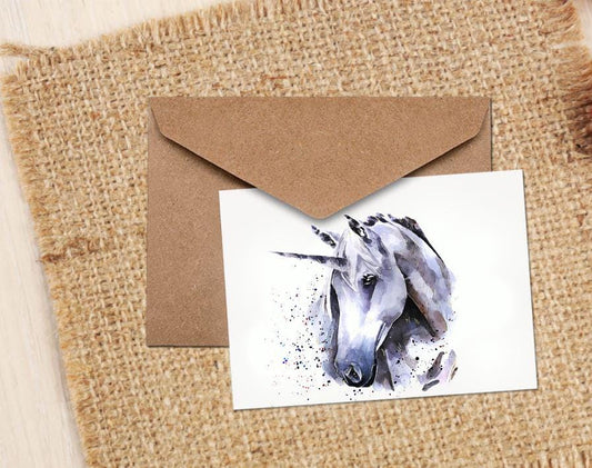 Unicorn Greeting Card | Magical Gift | Edswatercolours