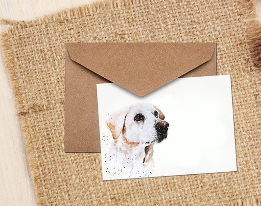 Labrador III Greeting Card | Dog Lover Gift | Edswatercolours