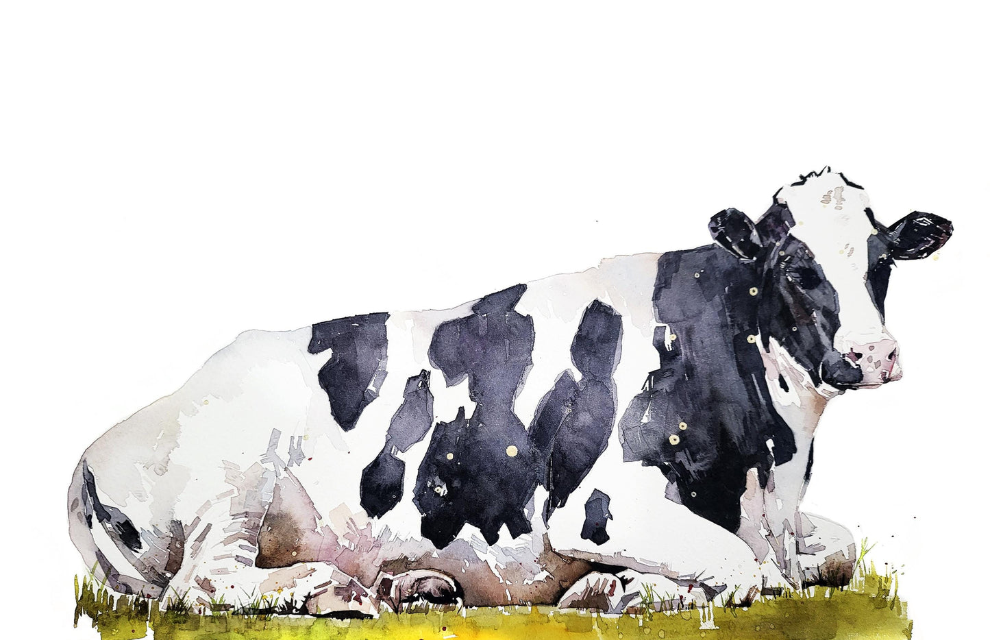 Dairy Cow Christmas Ornament | Country Animal Gift | Edswatercolours