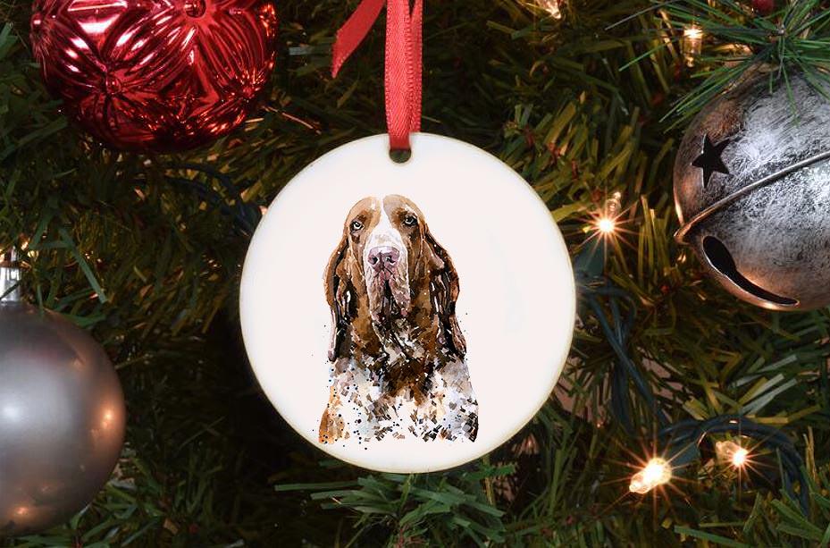 Bracco Italiano Christmas Ornament | Dog Lover Gift | Edswatercolours
