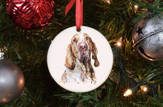 Bracco Italiano Christmas Ornament | Dog Lover Gift | Edswatercolours