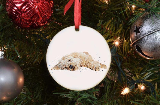 Goldendoodle III Christmas Ornament | Dog Lover Gift | Edswatercolours