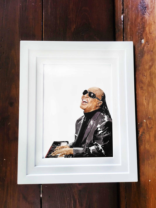 Stevie Wonder | Original Framed Watercolour | Music Lover Gift | Edswatercolours