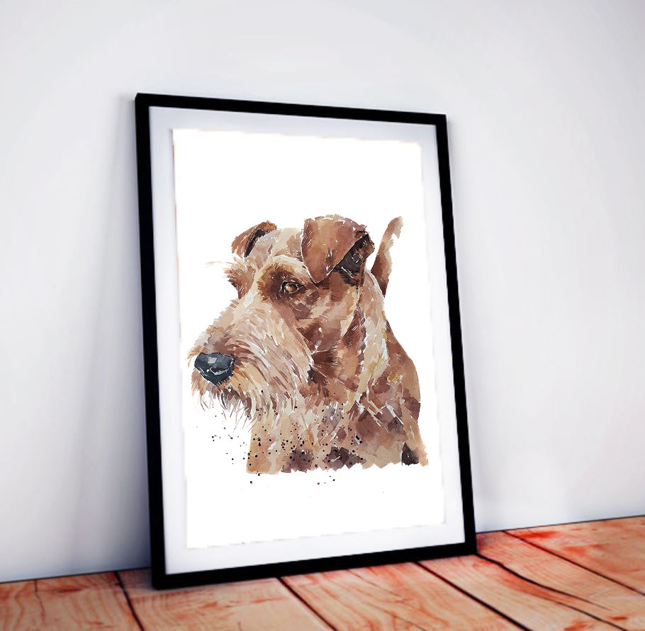 Irish Terrier Regal | Dog Art Print | Edswatercolours