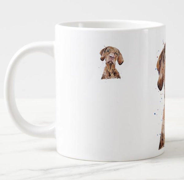 Pensive Vizsla  Ceramic Mug 15 oz-  Vizsla Coffee Mug, Vizsla mug gift ,Vizsla Mug