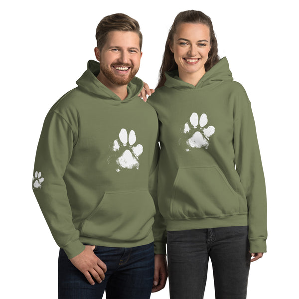 The Dog Paw II Unisex Heavy Blend Hoodie | Gildan 18500