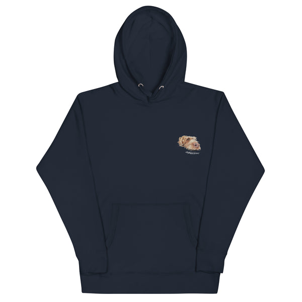 Unisex Wirehaired Vizsla Embroidered Unisex Premium Hoodie | Cotton Heritage M2580.