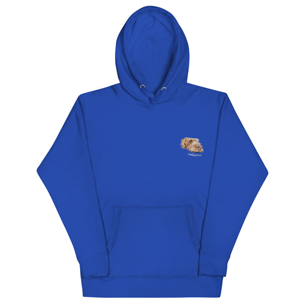 Unisex Wirehaired Vizsla Embroidered Unisex Premium Hoodie | Cotton Heritage M2580.