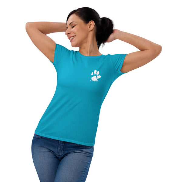 Dog Paw Women's Fashion Fit T-Shirt | Gildan 880