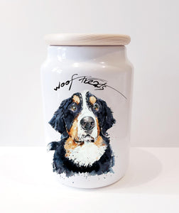 Bernese Mountain Dog Treats Jar - Bernese Mountain Dog Airtight Storage Jars