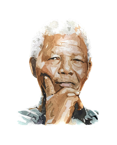 Nelson Mandela - Original Watercolour A2 (24*16 inches)