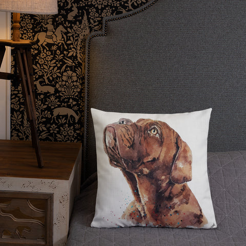 Dogue de Bordeaux Art Premium Pillow - Dogue de Bordeaux Cushion,DDB Pillow,DDB art cushion