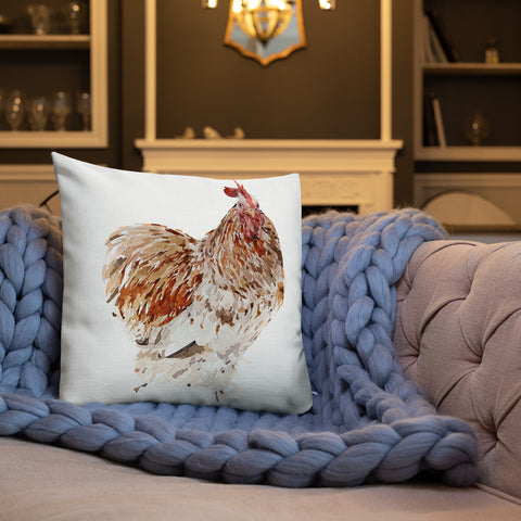 Chicken Art IV Premium Pillow//Chicken Art Cushion