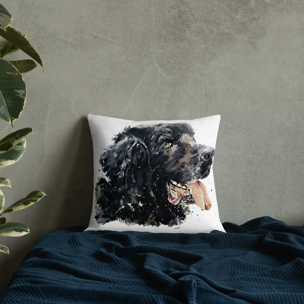 Newfoundland Dog IV Premium Pillow/Newfoundland Dog Cusion