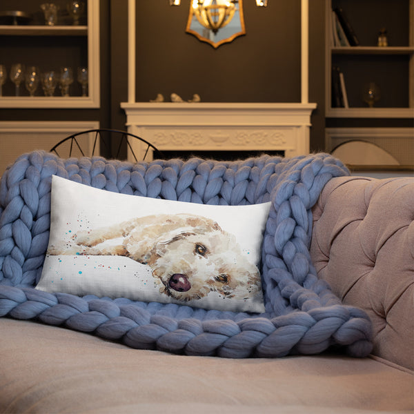 Labradoodle Art Premium Pillow/Labradoodle Cushion