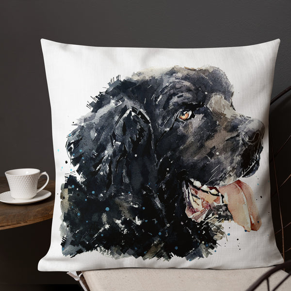 Newfoundland Dog IV Premium Pillow/Newfoundland Dog Cusion