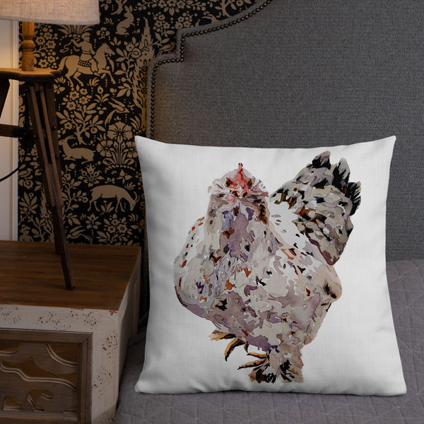 Chicken Art V Premium Pillow/Chicken Art Cushion