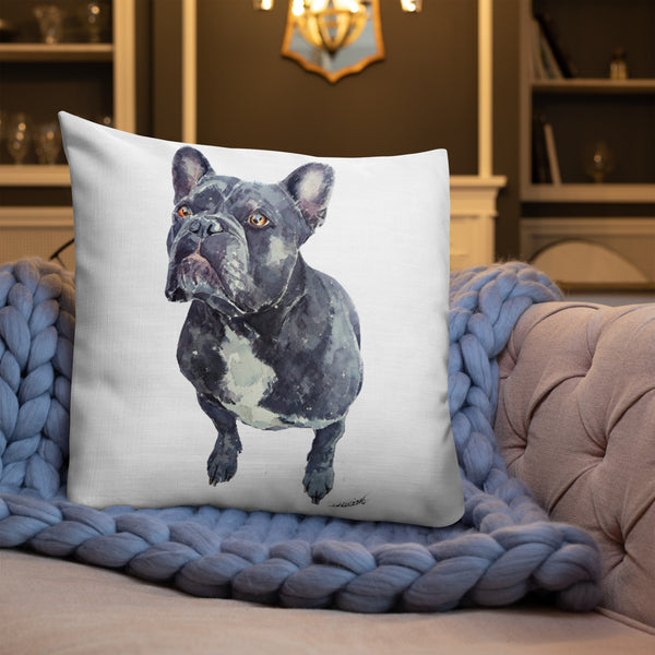 French Bulldog Premium Pillow/French Bulldog Premium Cushion