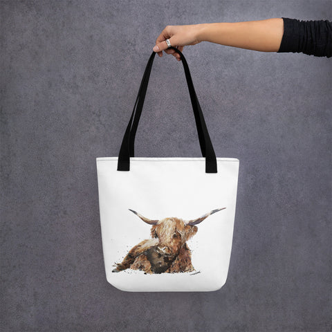 Highland Cow Art Tote bag