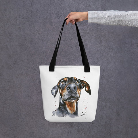 Doberman Art Tote bag