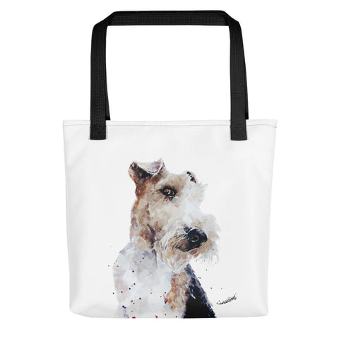 Wire Fox Terrier Art Tote bag