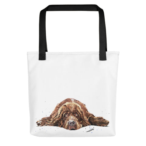 Brown Newfoundland Art Tote Bag