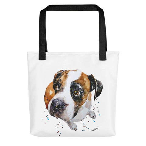 A Gentle Soul German Boxer Art Tote bag