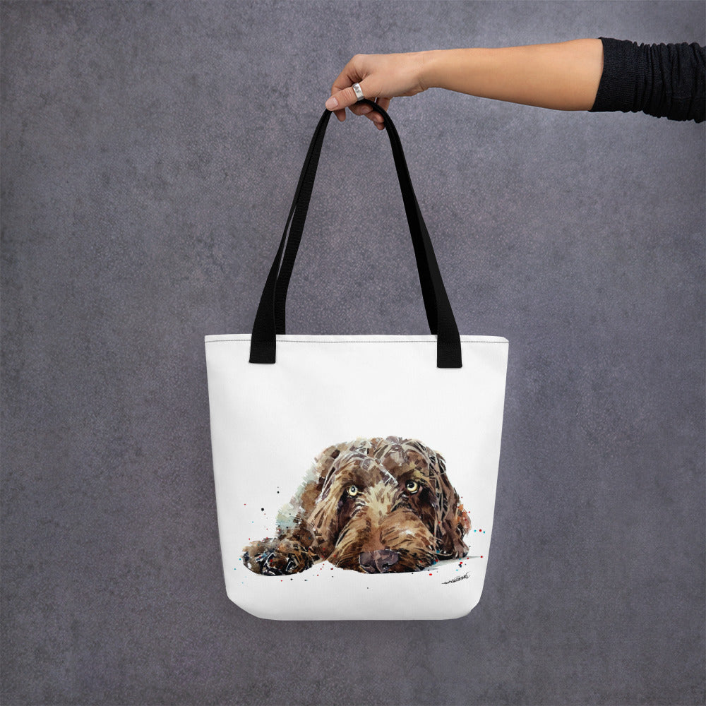 German Wirehaired Pointer Tote bag - GWP Tote Bag