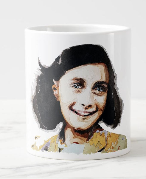 Anne Frank Art Large Ceramic Mug 15 oz