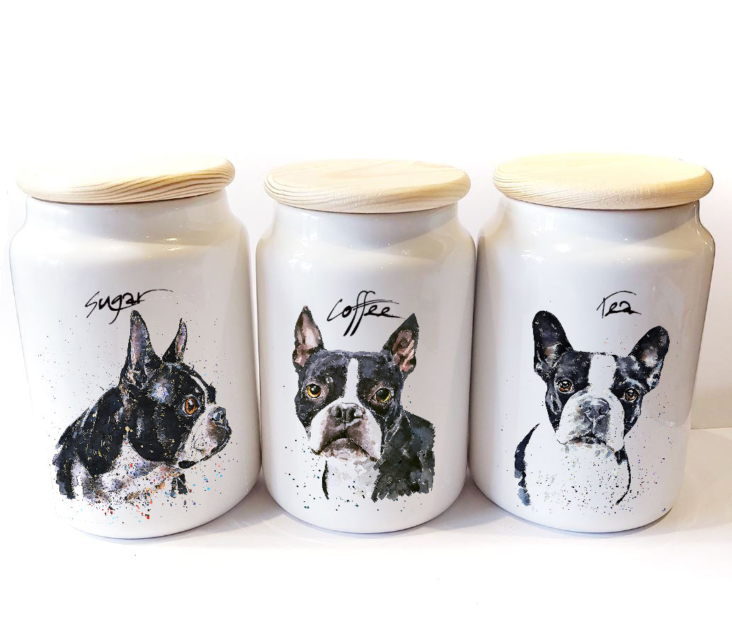 "Boston Terrier" - Airtight Storage Jars