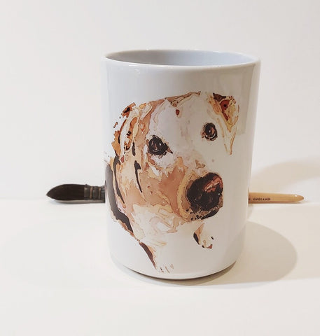 Large Labrador Ceramic Mug 15 oz-  Labrador Coffee Mug, Labrador mug gift ,Labrador Mug