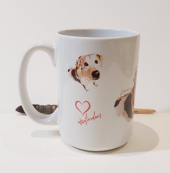 Large Labrador Ceramic Mug 15 oz-  Labrador Coffee Mug, Labrador mug gift ,Labrador Mug