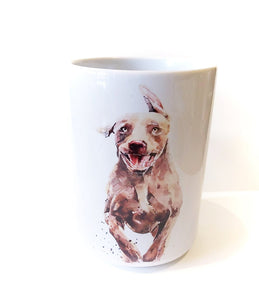 Large Weimaraner The Runner Ceramic Mug 15 oz-  Weimaraner Coffee Mug, Weimaraner mug gift ,Weimaraner Mug