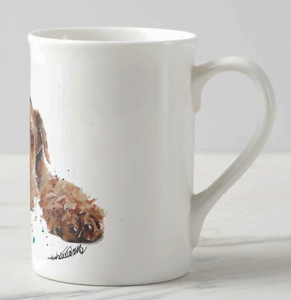 Windsor fine bone china Mug 10 oz- Airedale Terrier Coffee Mug, Airedale Terrier gift ,Airedale Terrier Mug,Airedale Terrier fine bone china