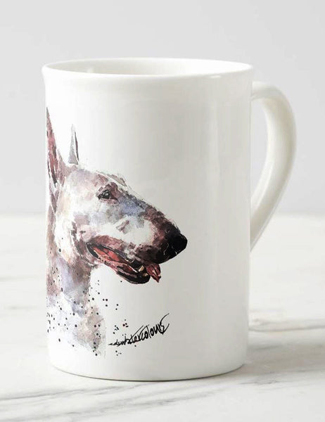 Windsor fine bone china Mug 10 oz- Bull Terrier Coffee Mug, Bull Terrier mug gift ,Bull Terrier Mug