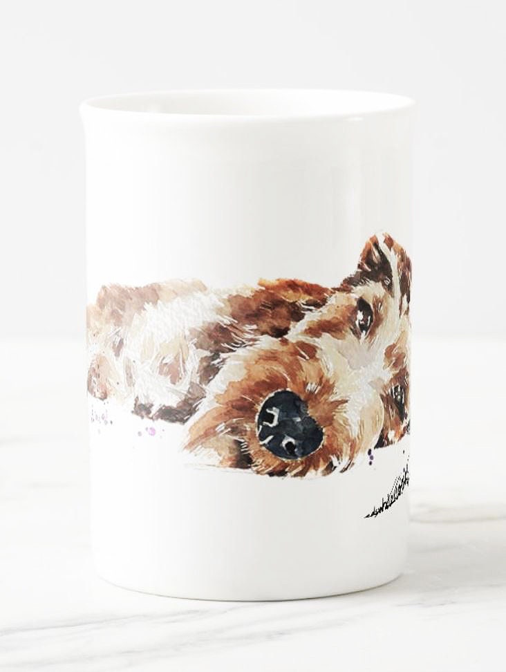 Irish Terrier 1 Windsor fine bone china Mug 10 oz-  Irish Terrier Coffee Mug, Irish Terrier mug gift ,Irish Terrier, Irish Terrier Mug