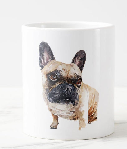 Large French Bulldog Ceramic Mug 15 oz-  French Bulldog Coffee Mug, French Bulldog mug gift ,French Bulldog Mug