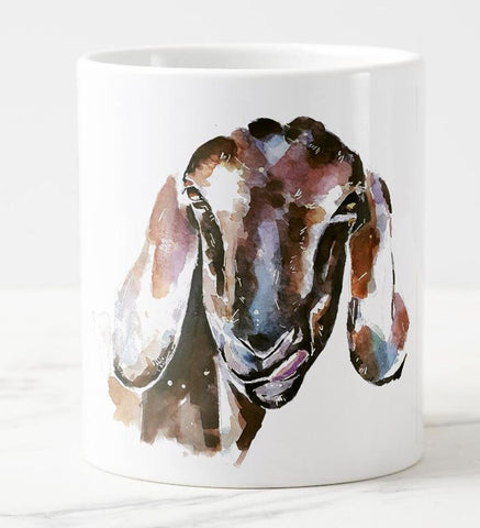 Large Nubian Goat 3 Ceramic Mug 15 oz-  Nubian Goat Coffee Mug, Nubian Goat mug gift ,Goat Mug, Nubian Goat Mug
